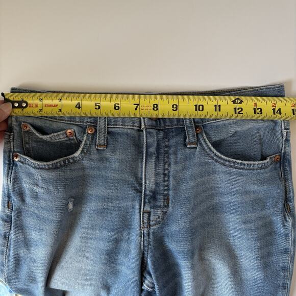 J Crew Women's Size 26 Billie Demi Boot Crop Leg Blue Wash Stretch Jeans - Picture 9 of 9